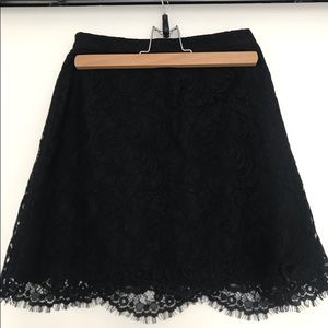 Aritzia lace mini skirt